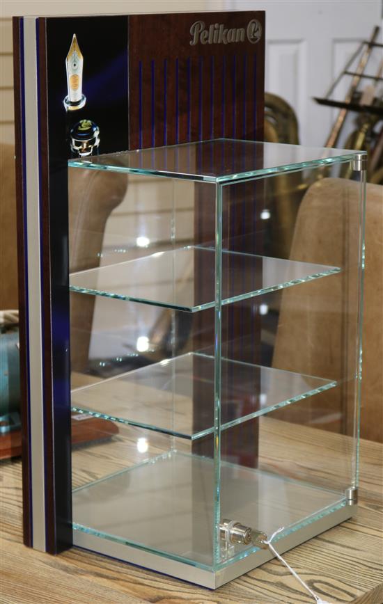 A Pelikan pen display cabinet overall height 63cm